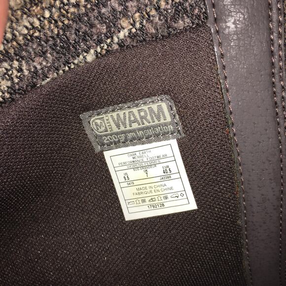 Merrell Eventyr Cuff Tall Boot Womens 9.5 Dark Earth Brown Waterproof Winter - Picture 9 of 9